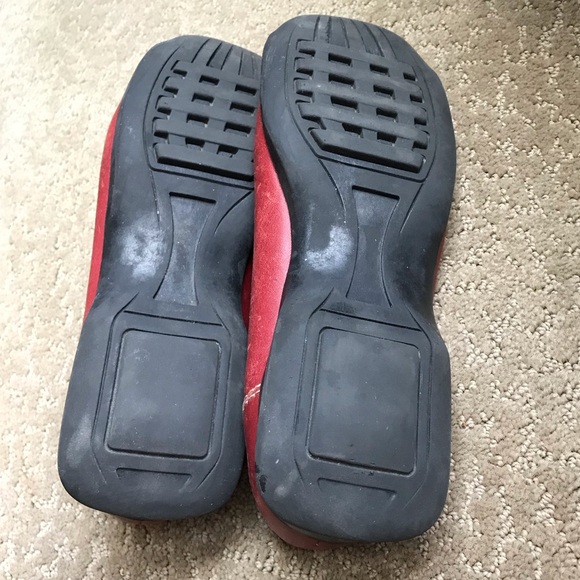 Bass Red Leather Slip On Mary Jane Shoe-Size 8.5 - Picture 3 of 5